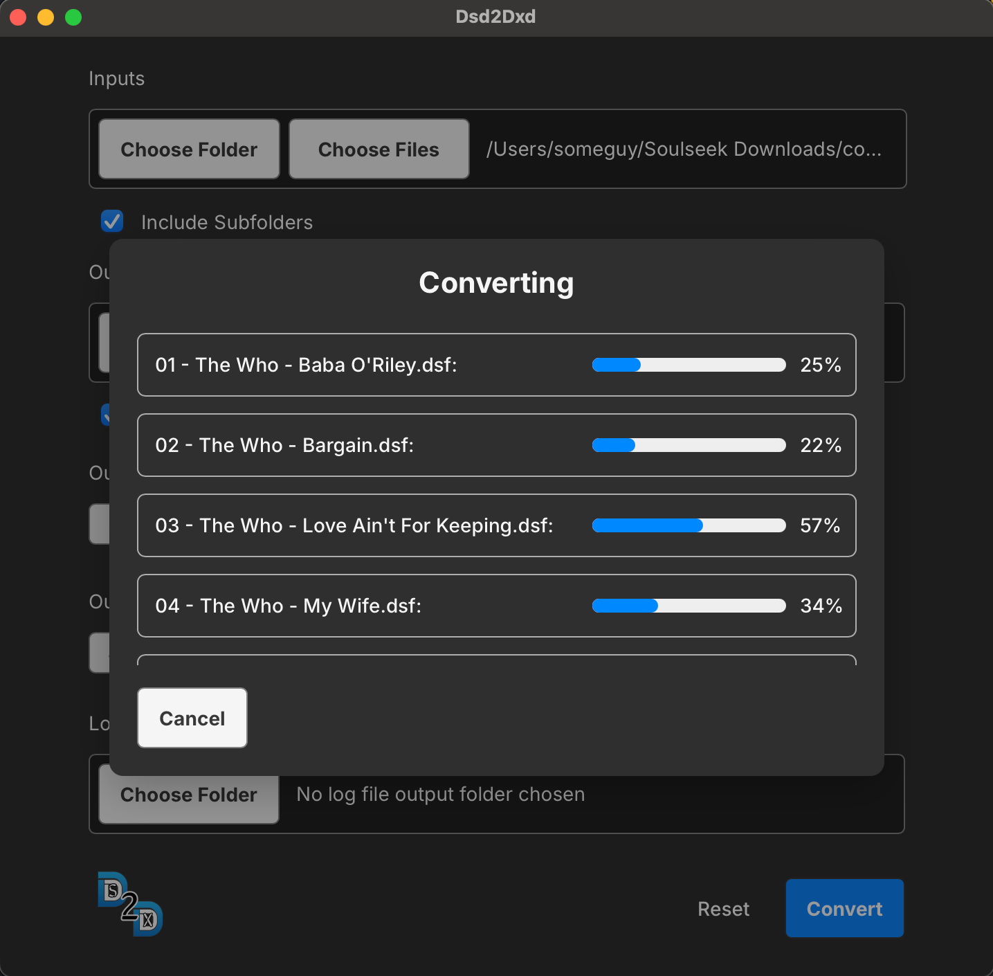 Desktop application in progress